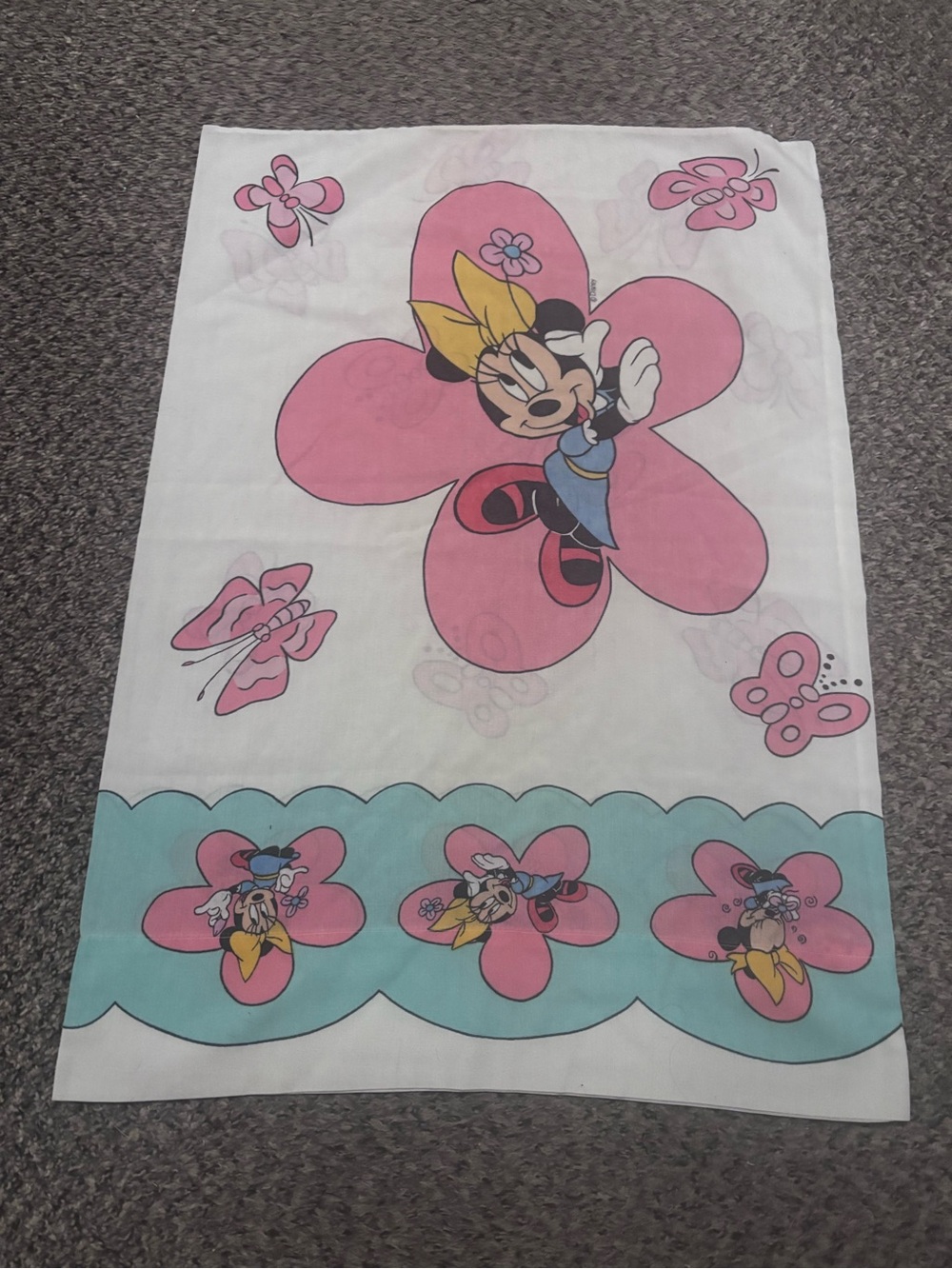 Vintage Disney Minnie Mouse Pillowcase